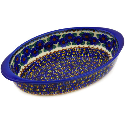 Oval Baker with Handles 12"