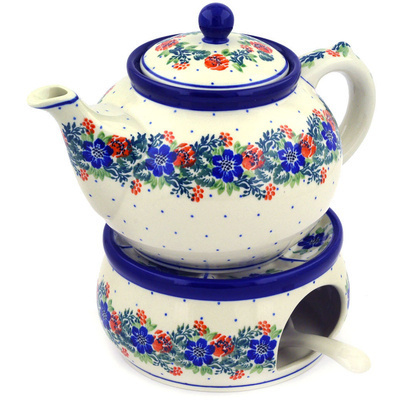 Tea or Coffee Pot with Heater 40 oz