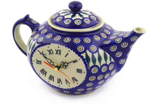 Teapot Clock 12"