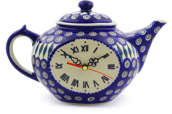 Teapot Clock 12"