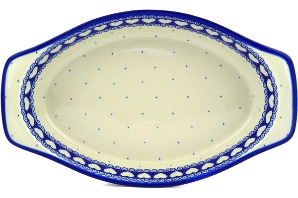 Oval Baker with Handles 12"