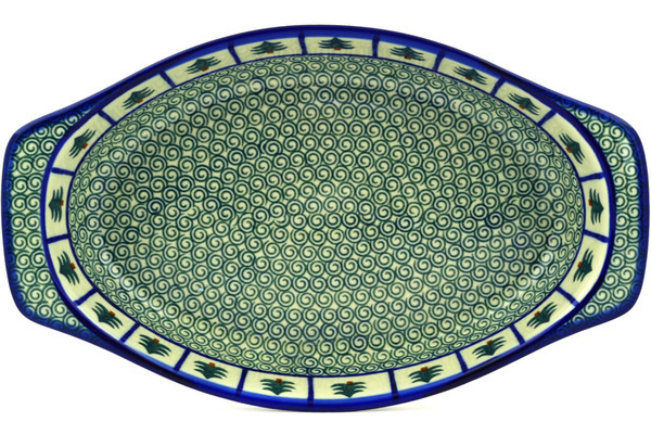 Oval Baker with Handles 12"