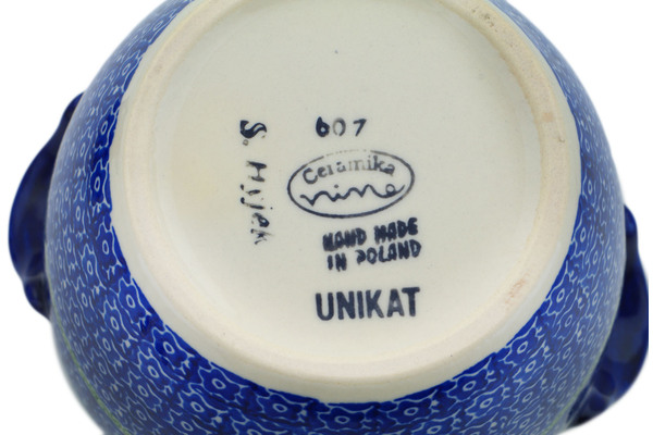 Jar with Lid and Handles 9"