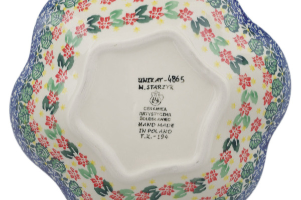 Scalloped Fluted Bowl 8"