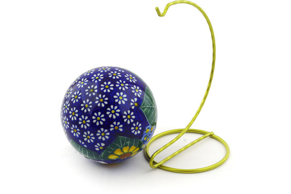 Christmas Ball with Stand Ornament 7"