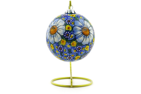 Christmas Ball with Stand Ornament 7"