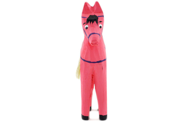 Wooden Horse Figurine 5"