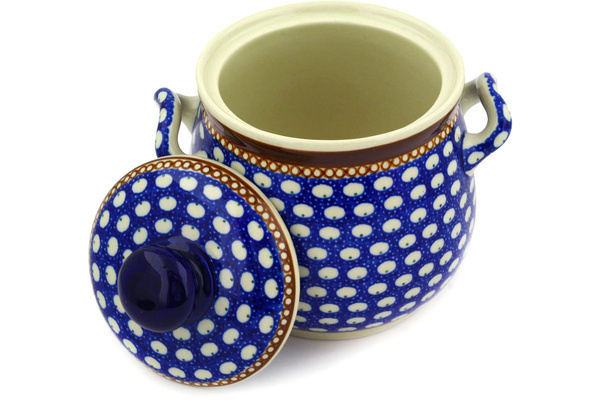 Jar with Lid and Handles 6"