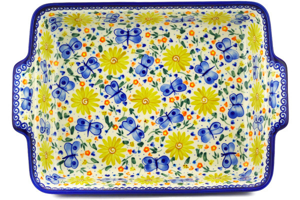 Rectangular Baker with Handles 14"