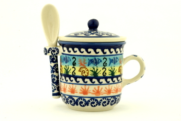 Brewing Mug with Spoon 10 oz