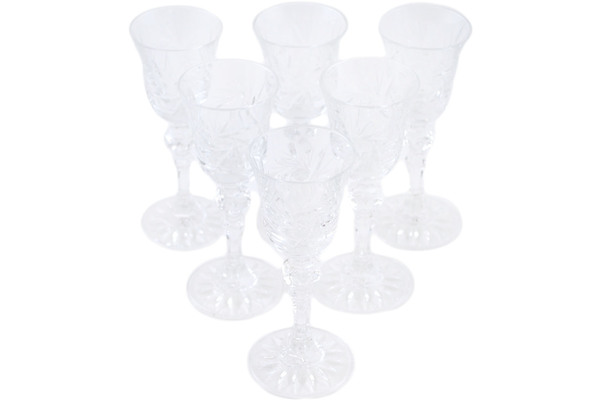 Crystal Liquor Glass Set of 6 6"