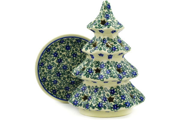 Christmas Tree Candle Holder 7"