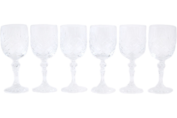 Crystal Wine Glass Set of 6 7"