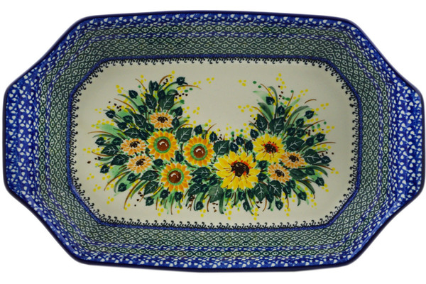 Rectangular Baker with Handles 14"