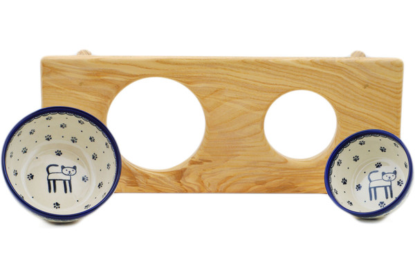 Pet Bowl Set w/Stand