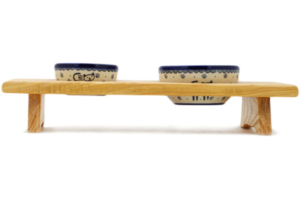 Pet Bowl Set w/Stand