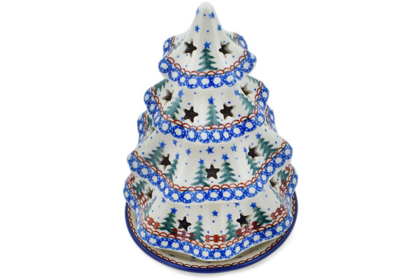 Christmas Tree Candle Holder 8"