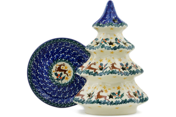 Christmas Tree Candle Holder 8"