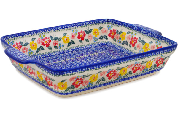 Rectangular Baker with Handles 15"