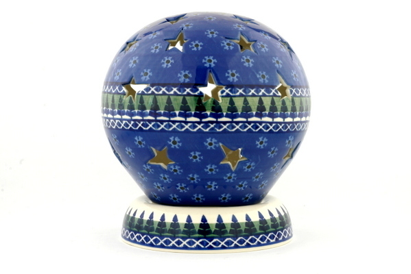 Globe Shaped Candle Holder 9"
