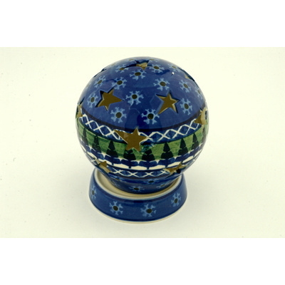 Globe Shaped Candle Holder 5"
