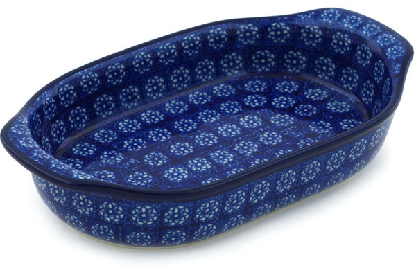 Oval Baker with Handles 8"