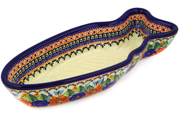 Fish Shaped Platter 14"