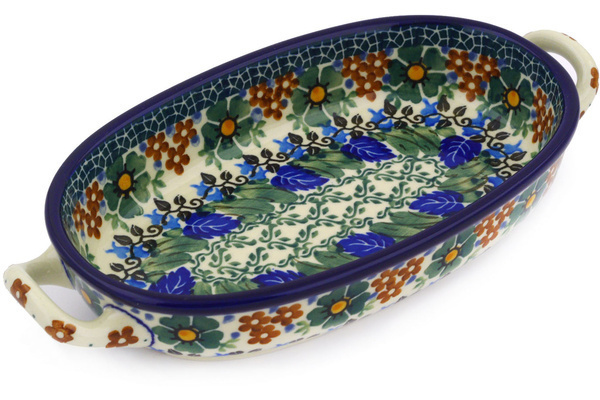 Oval Baker with Handles 9"