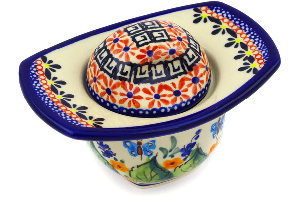 Jar with Lid and Handles 5"