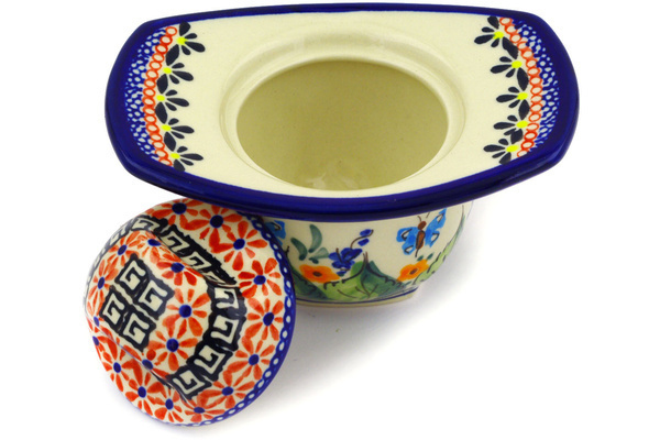 Jar with Lid and Handles 5"