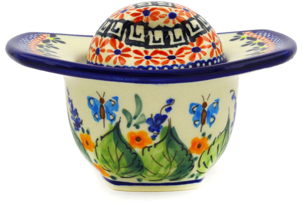 Jar with Lid and Handles 5"