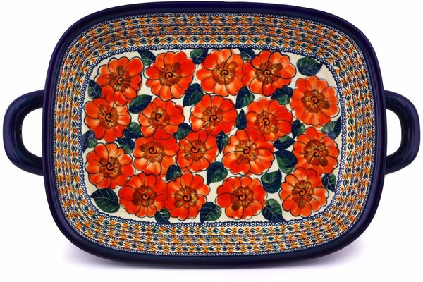 Rectangular Baker with Handles 18"