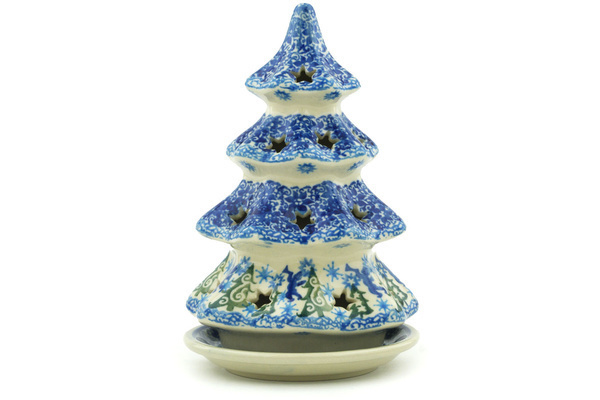 Christmas Tree Candle Holder 7"