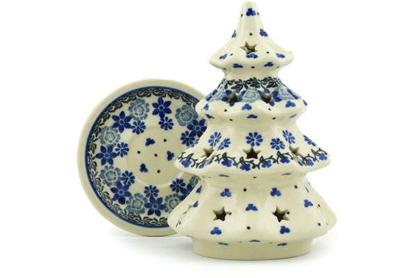 Christmas Tree Candle Holder 7"