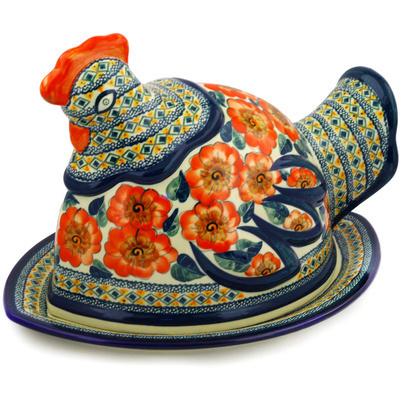 Dish with Hen Cover 14"