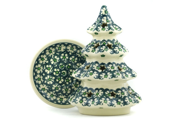 Christmas Tree Candle Holder 7"
