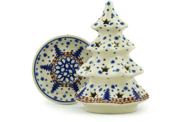 Christmas Tree Candle Holder 7"