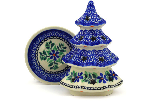 Christmas Tree Candle Holder 7"