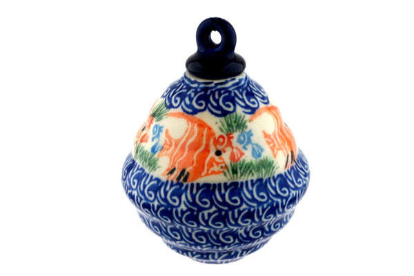 Christmas Ball Ornament 4"