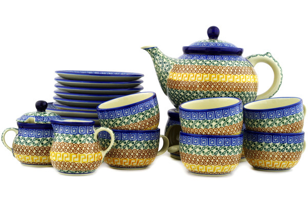 Dessert Set for 6 with Heater 40 oz