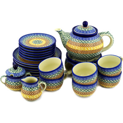 Dessert Set for 6 with Heater 40 oz