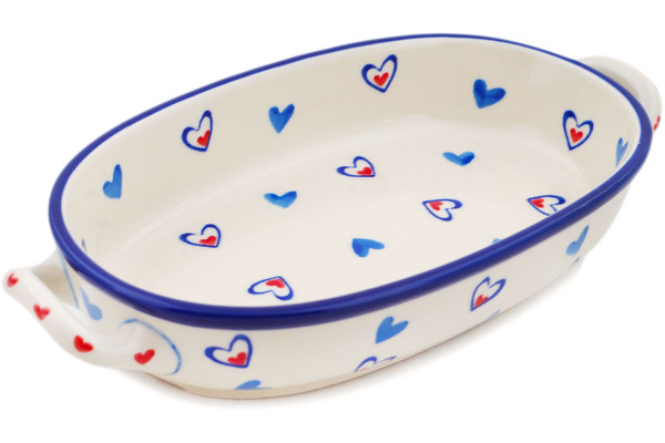 Oval Baker with Handles 9"