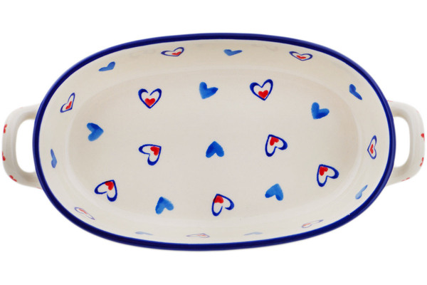 Oval Baker with Handles 9"