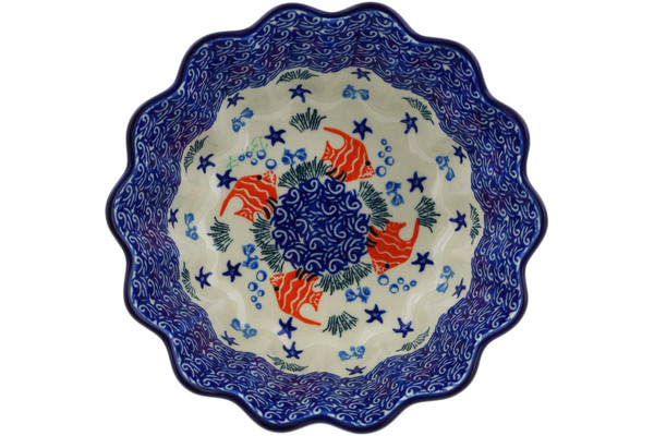 Scalloped Fluted Bowl 7"