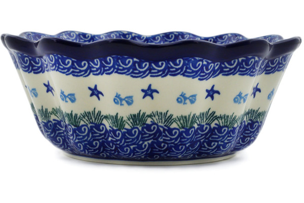 Scalloped Fluted Bowl 7"