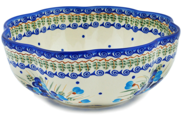 Scalloped Fluted Bowl 10"