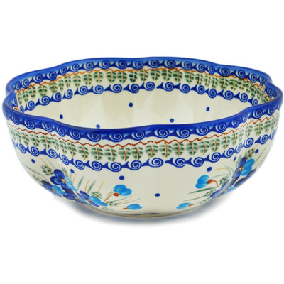 Scalloped Fluted Bowl 10"