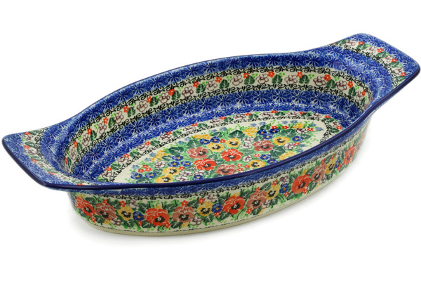 Oval Baker with Handles 18"