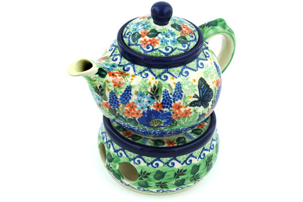 Tea or Coffee Pot with Heater 15 oz