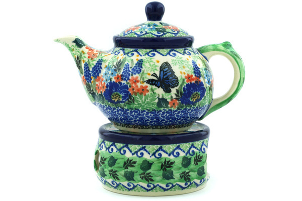 Tea or Coffee Pot with Heater 15 oz